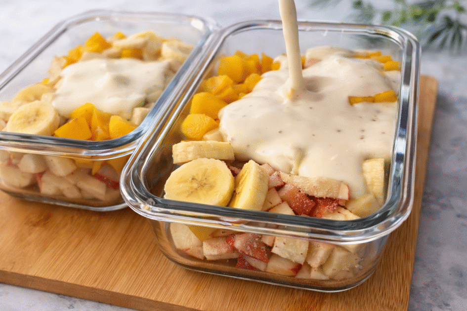 03 Frutas com Creme de Maracujá