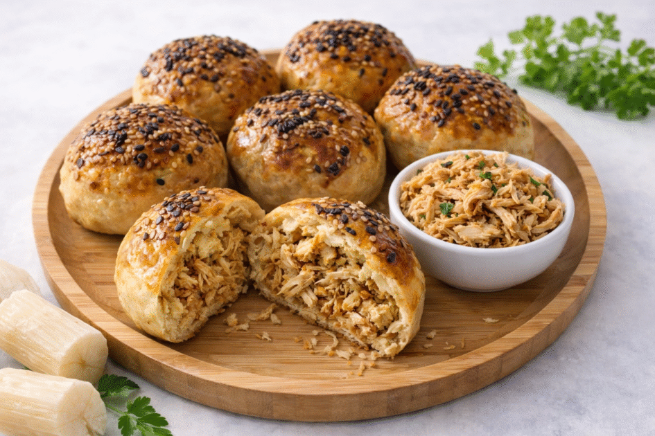 10 Pãozinho de Mandioca com Frango