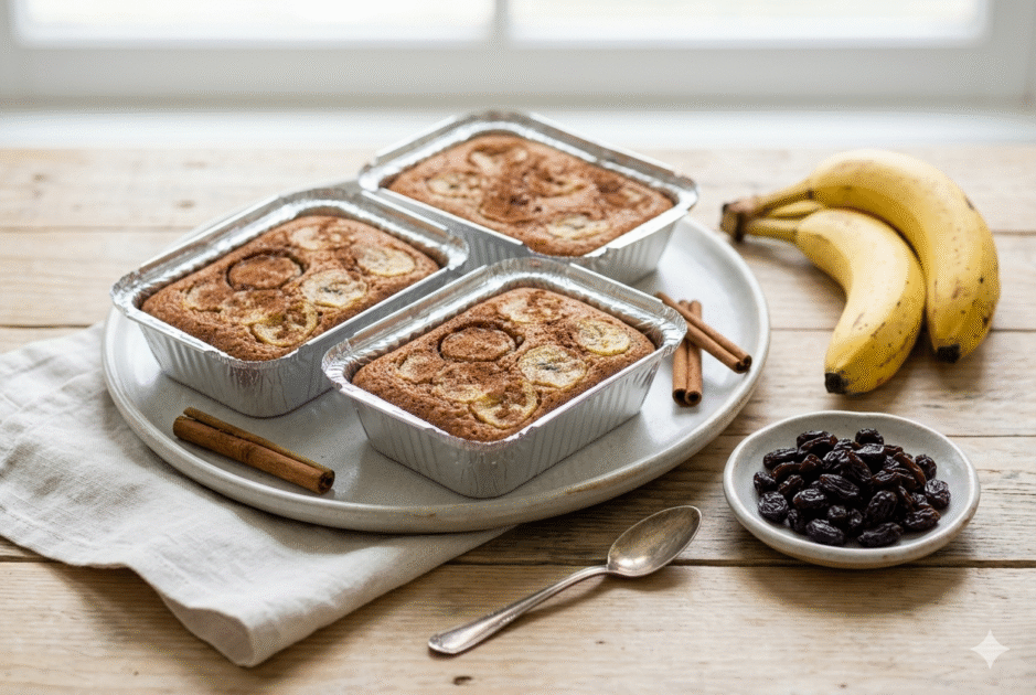 20 Bolo de banana com uvas passas