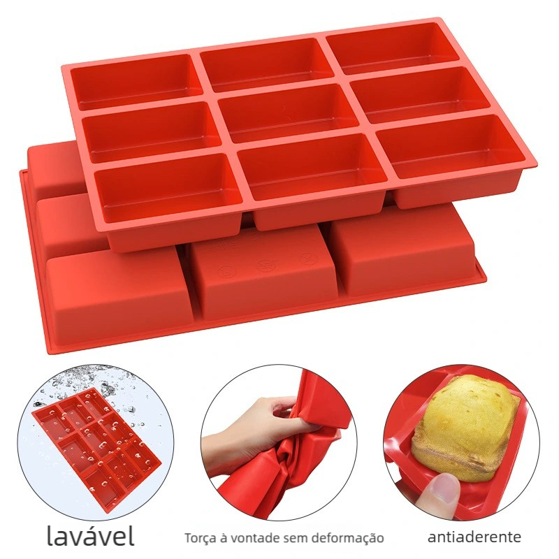 Forma de silicone com divisória